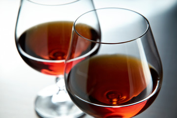 Two brandy glasses