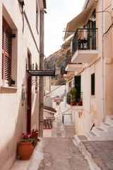 Greek alley in Nafplion