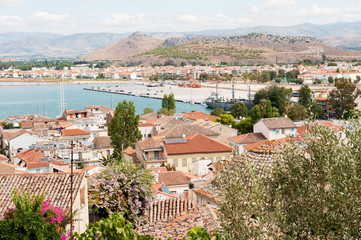 City Nafplion with town and harbor