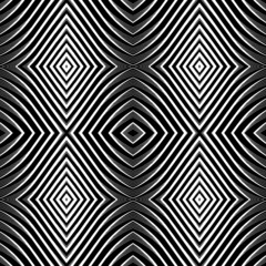 Seamless pattern in op art design.