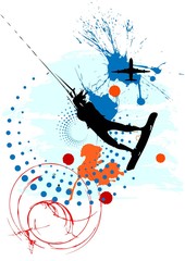 Obraz premium vector grunge poster