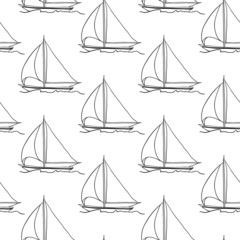 seamless wallpaper with a sailboat