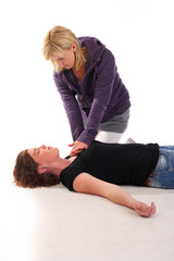 herz druck massage