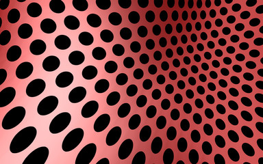 Red Perforated Screen