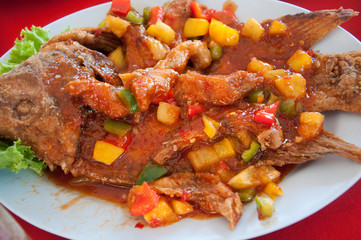 fried with chili sauce