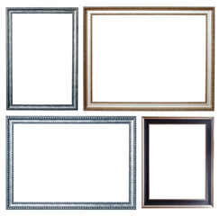 Set of few silver frames