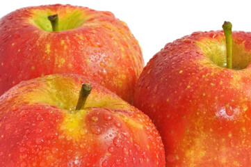 Manzanas rojas frescas.