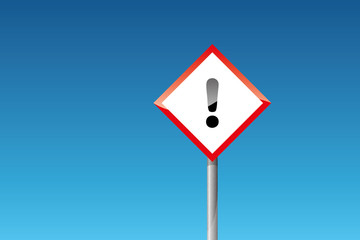 Gefahrzettel Ausrufezeichen