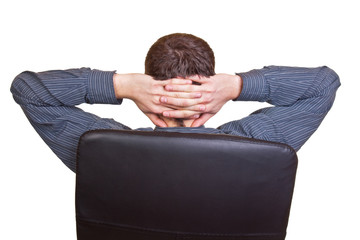 Obraz premium business relaxation of the businessman