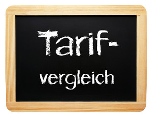 Fototapeta premium Tarifvergleich oder Tarif Vergleich