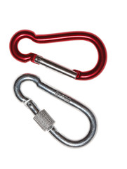 carabiner isolated over white