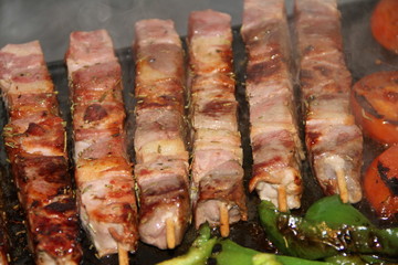 brochettes a la plancha