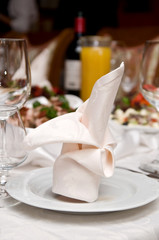 served table