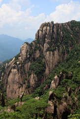 Sanqing mountains landscapes in china