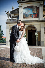 Naklejka premium sposi e bacio