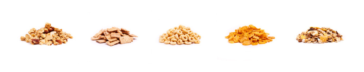 Five types of cereals