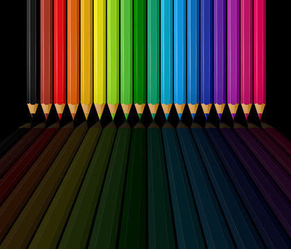 Pencils of spectrum colors