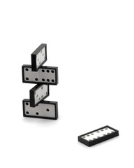 Fototapeta premium small tower of domino chips