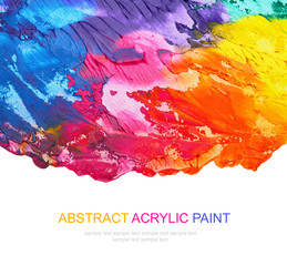 Abstract acrylic painted background