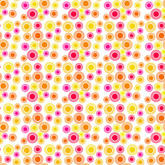 Rings and Dots Seamless Pattern
