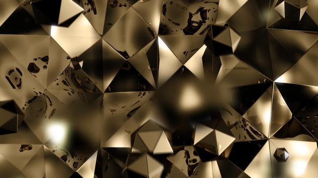 Golden spheres luxury background HD 1080 Loop
