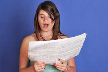 girl singing