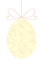 floral Easter egg