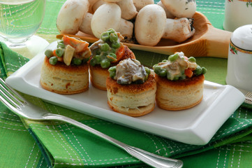 Vol au vent con verduras