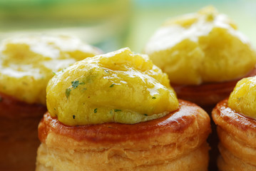 Vol au vent con queso