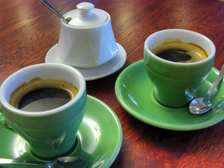 two coffee cups