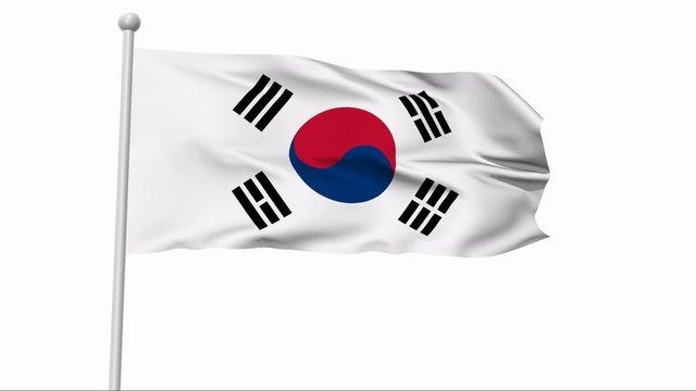 Fahne Südkorea NTSC