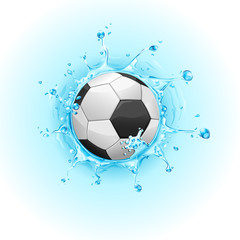 Splashing Soccer Ball