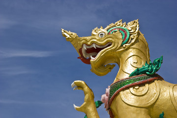 Fototapeta na wymiar unicorn in thai style