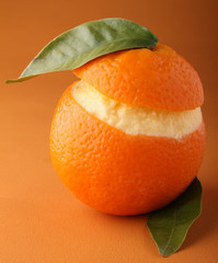 orange givrée, sorbet