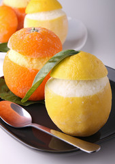 orange et citron givré