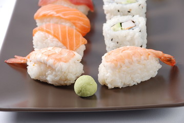 wasabi e sushi