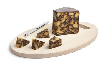 Piece of Irish cheddar cheese