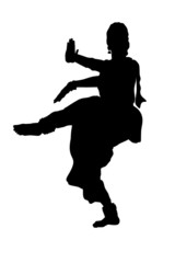 dancer from india silhouette