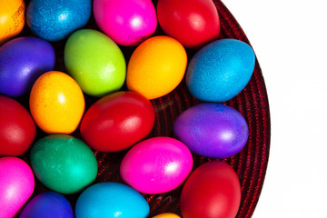 Fototapeta na wymiar colorful Easter eggs