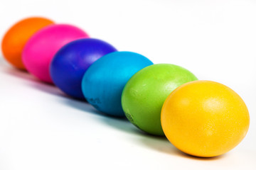 Fototapeta na wymiar colorful Easter eggs