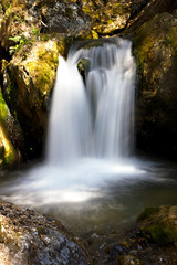 Waterfall smooth at Myra Falls