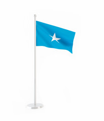3D flag of Somalia