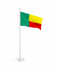 3D flag of Benin