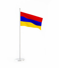 3D flag of Armenia