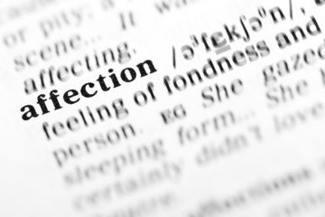Fototapeta premium affection (the dictionary project)