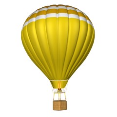 Naklejka premium hot air balloon isolated on a white background