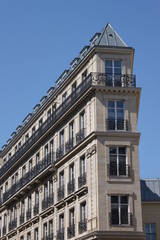 Fototapeta na wymiar Immeuble du quartier de la Bourse à Paris