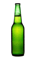 Beer bottle isolated