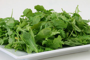 Rucola am Teller