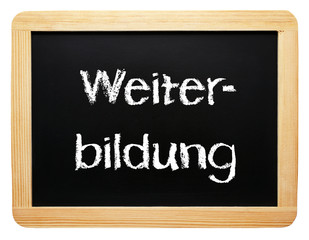 Fototapeta premium Weiterbildung oder weiterbilden durch Qualifikation